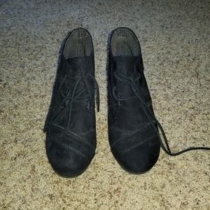 Suede booties